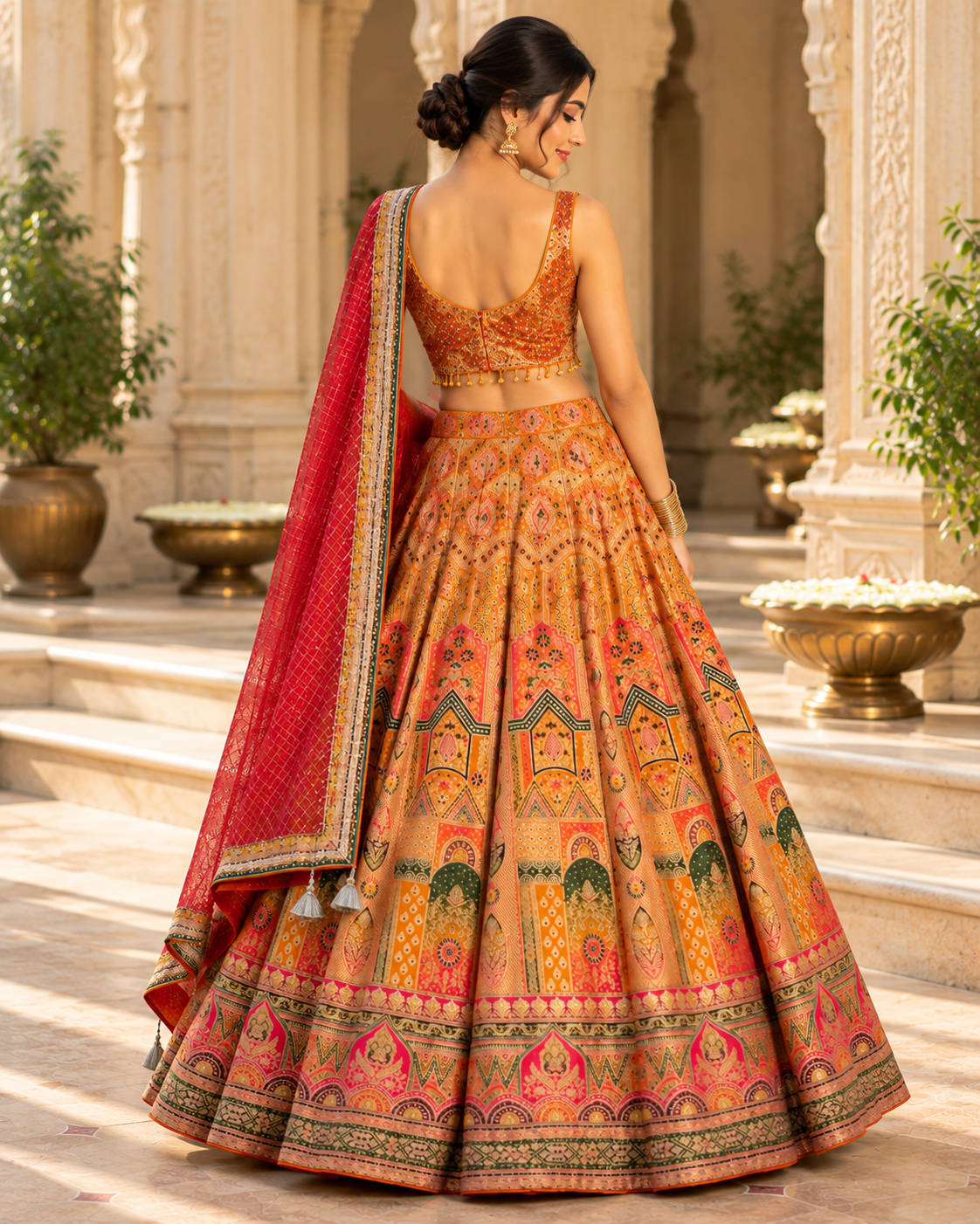 Banarasi Croptop Lehenga - View 2