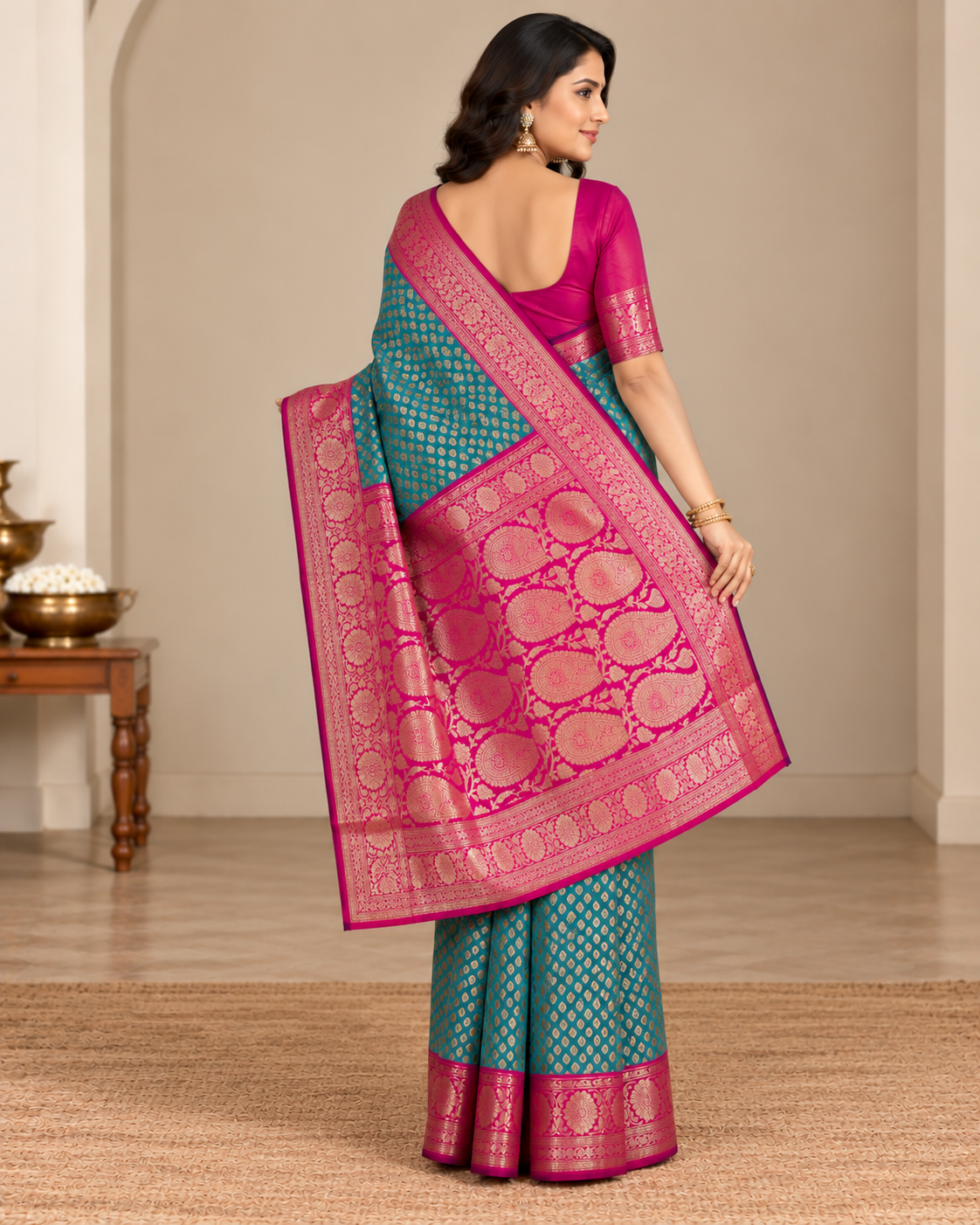Peacock Silk Saree - View 2