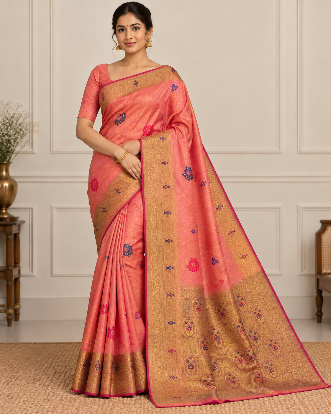 Fancy Banarasi Saree - View 1