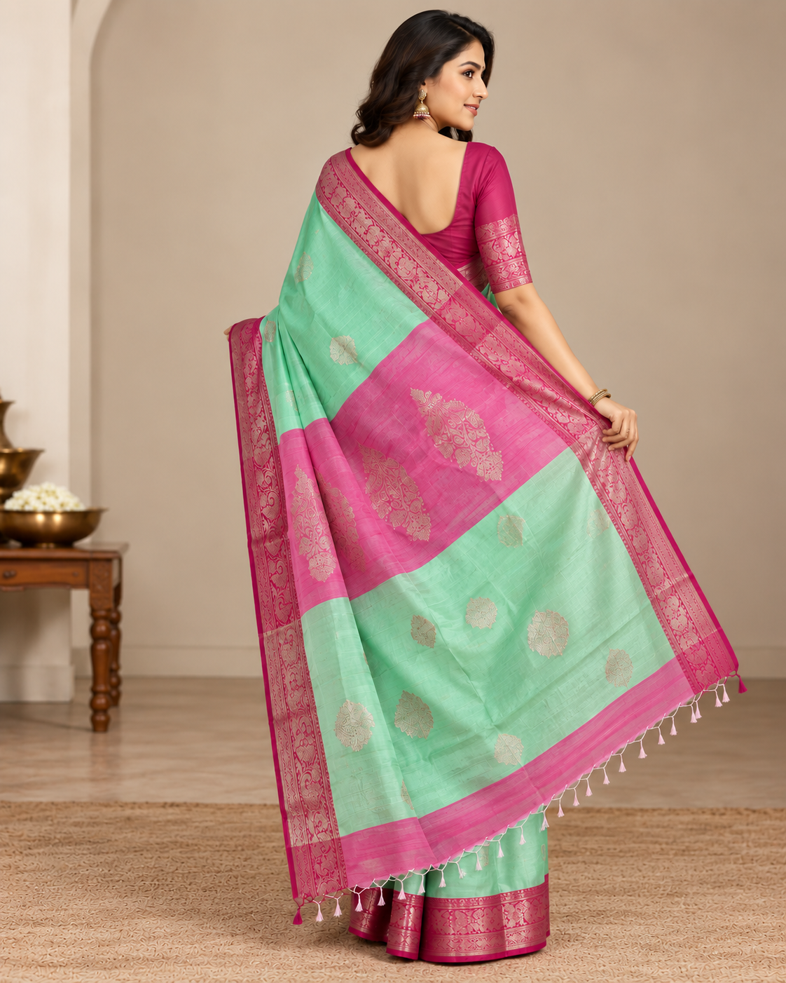 Cotton Silk Banarasi Saree - View 2