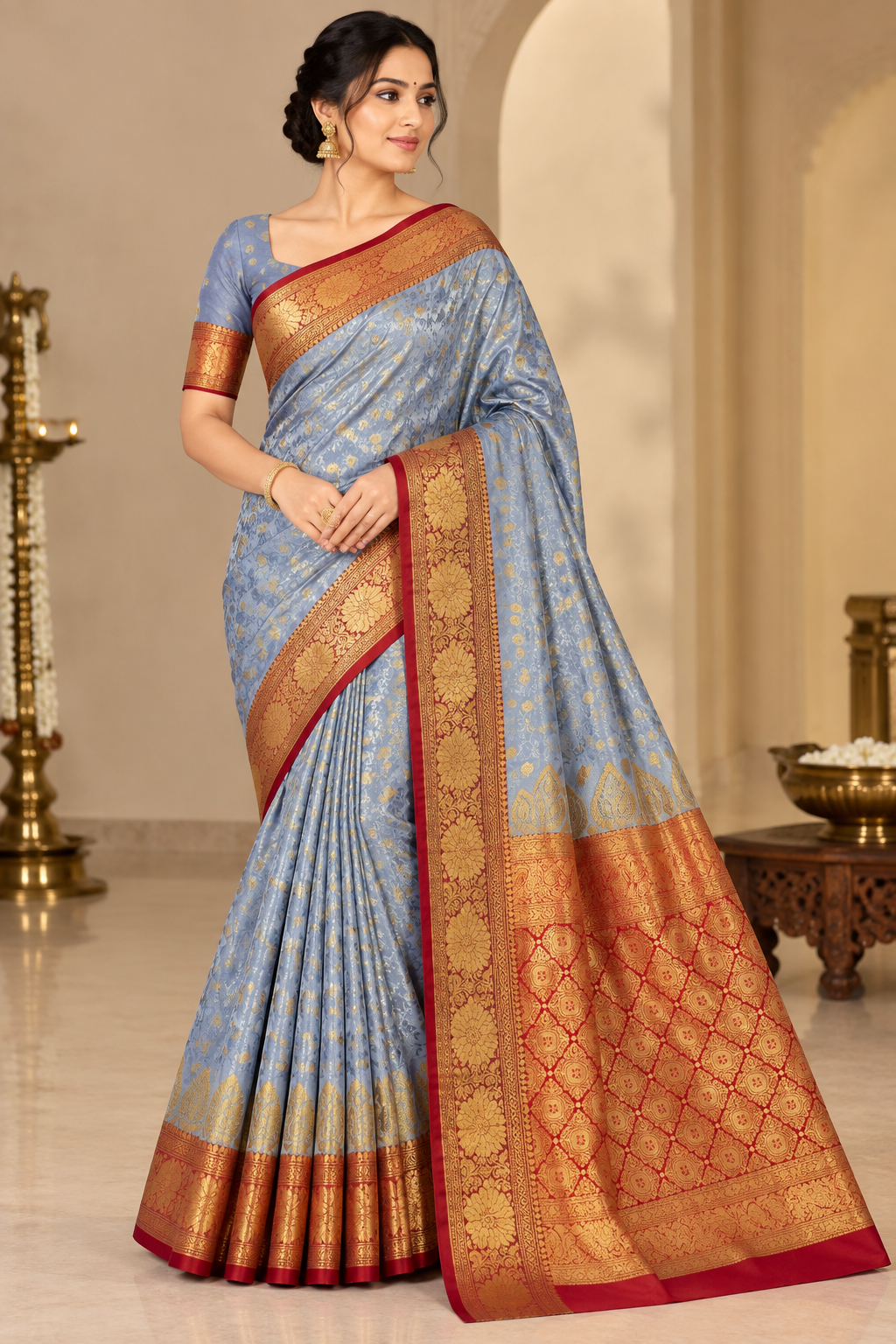 Banarasi Silk Saree - View 1