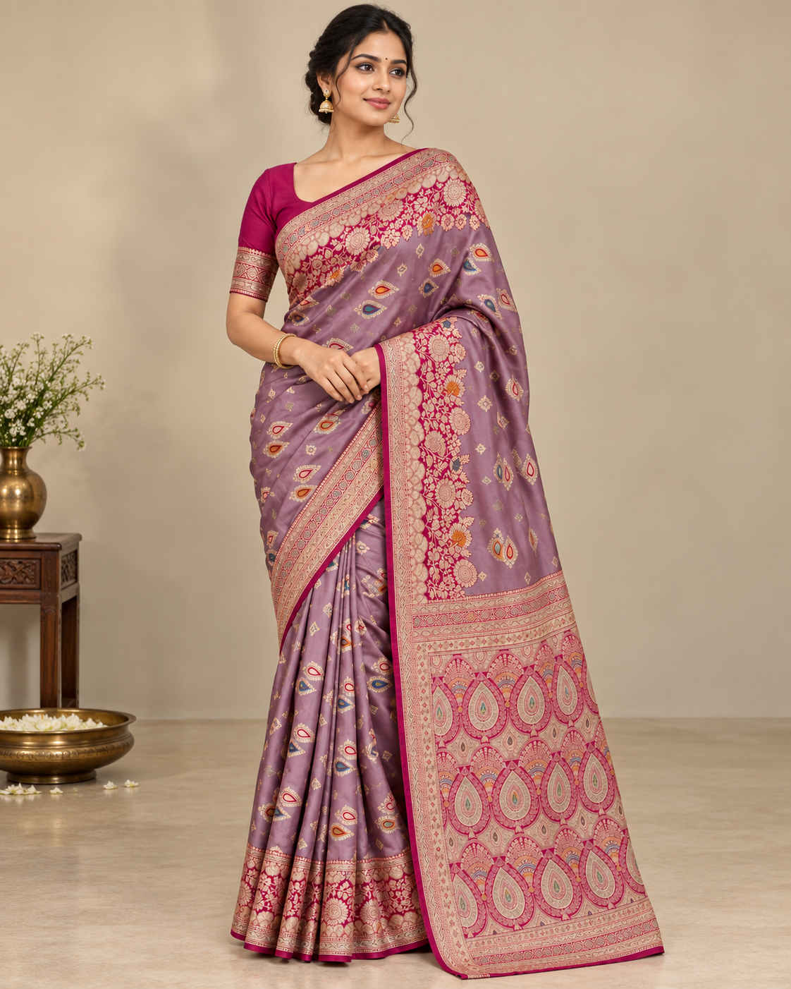 Soft Silk Banarasi Saree - View 1
