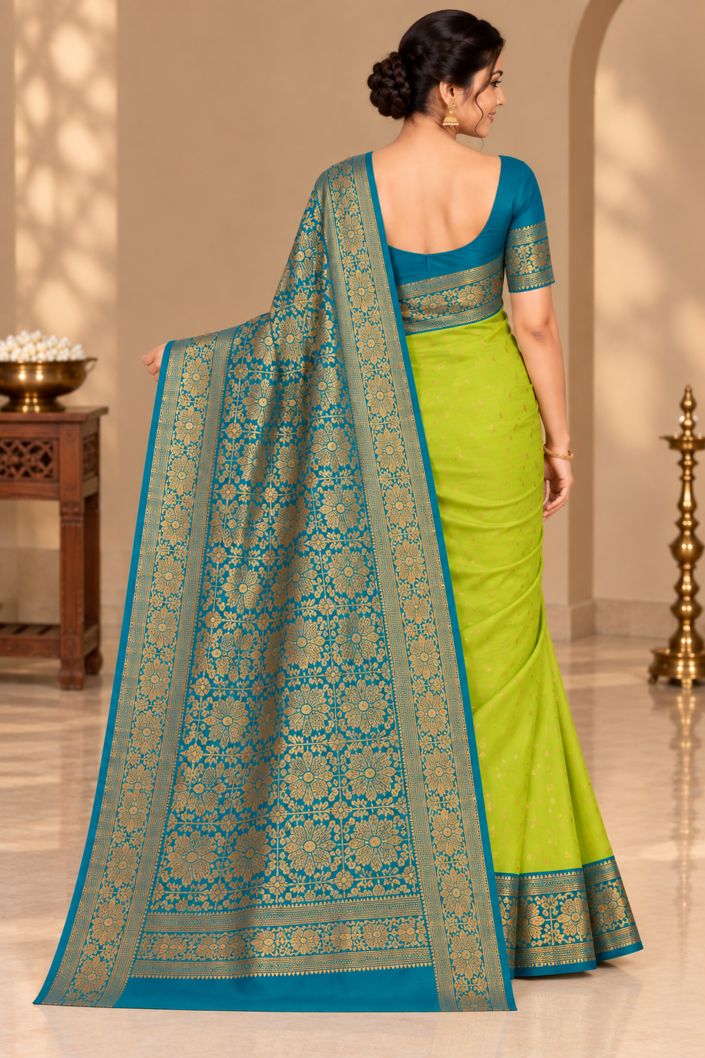 Banarasi Cotton Silk Saree - View 2