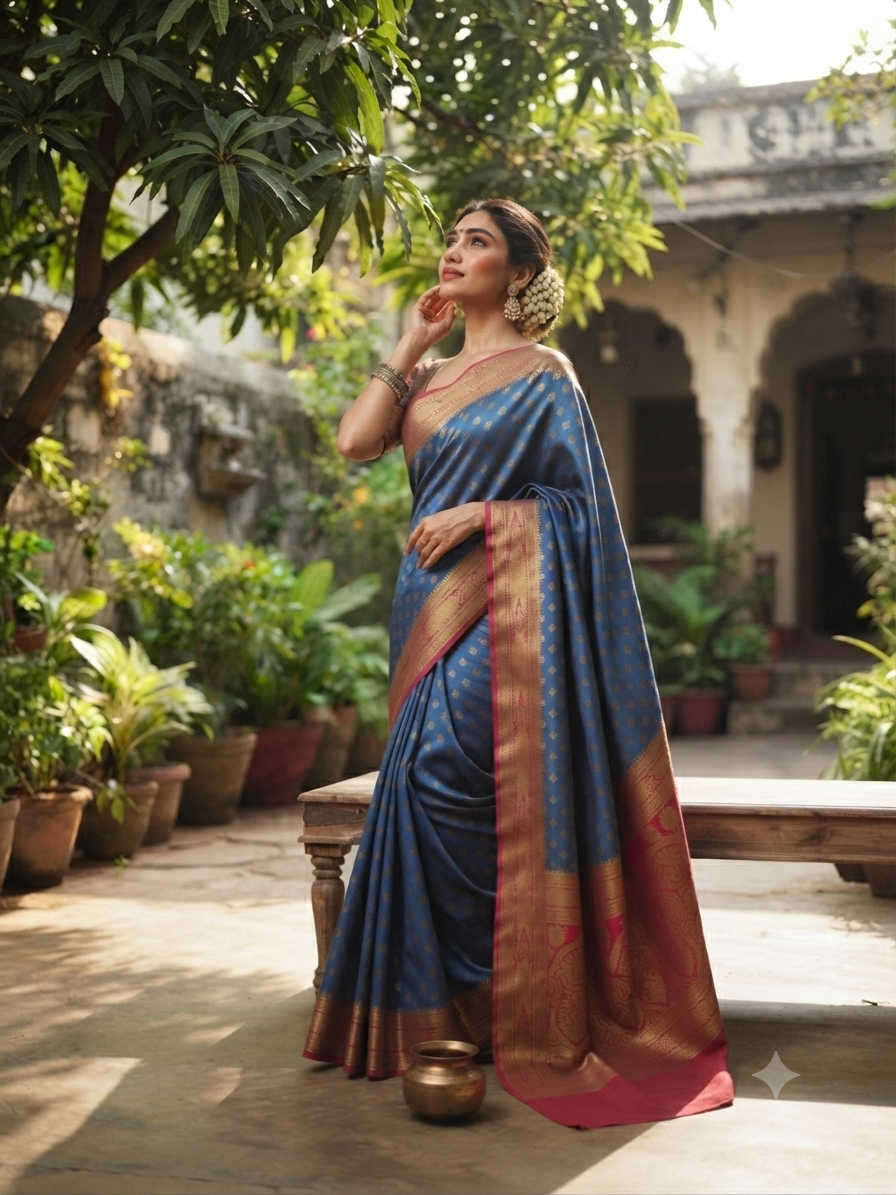 Banarasi Buti Saree - View 1